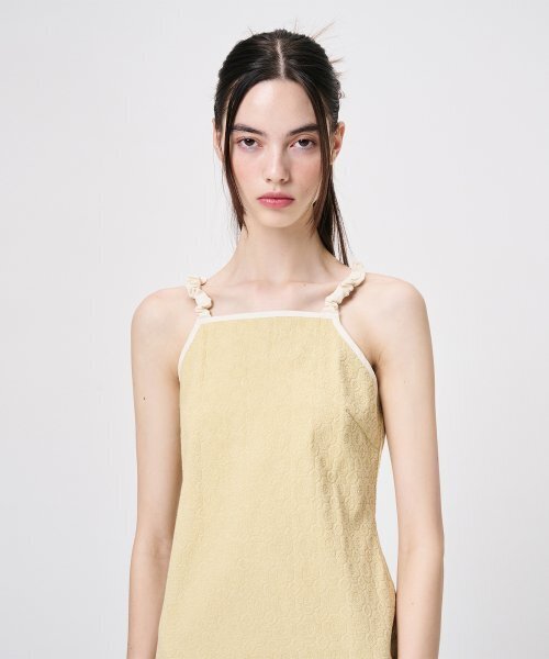 ETMON(エトモン)の「Slip Floral Jacquard Mini Dress, Yellow(ワンピース・レディース・その他・MEDIUM/SMALL)」の5枚目の写真