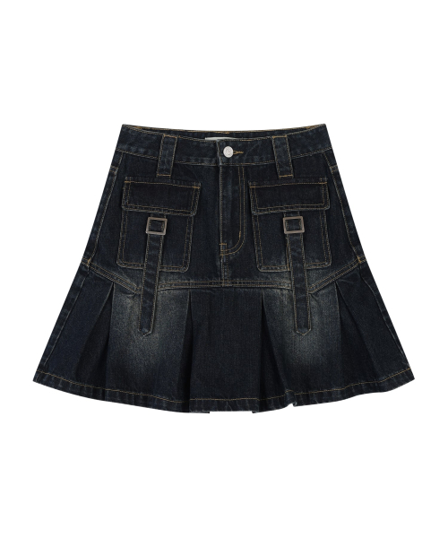 ORDINARY HOLIDAY（オーディナリー ホリデー）の「LOW DENIM MIDI SKIRT [INDIGO BLUE]（スカート・レディース・その他・MEDIUM/SMALL）」の2枚目の写真