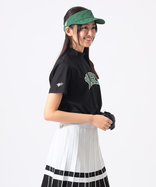 BEAMS GOLF(ビームスゴルフ)の「〈WOMEN〉ORANGE LABEL / YARD モックネックシャツ(Tシャツ/カットソー・レディース・ブラック/グリーン/ホワイト・MEDIUM/SMALL/LARGE)」の3枚目の写真