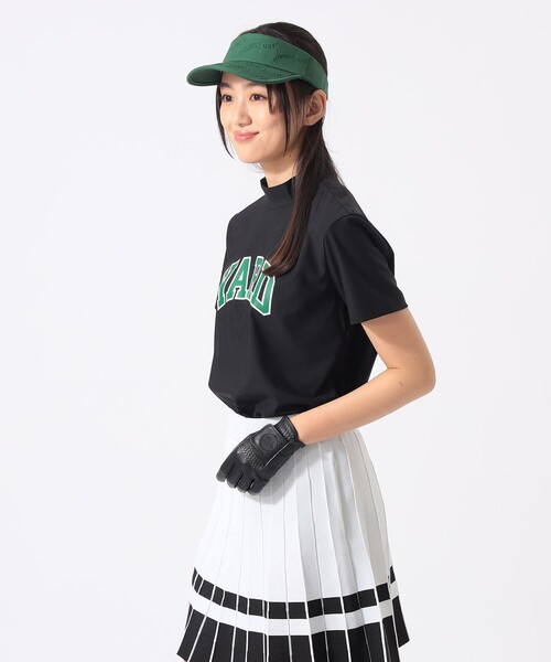 BEAMS GOLF(ビームスゴルフ)の「〈WOMEN〉ORANGE LABEL / YARD モックネックシャツ(Tシャツ/カットソー・レディース・ブラック/グリーン/ホワイト・MEDIUM/SMALL/LARGE)」の7枚目の写真