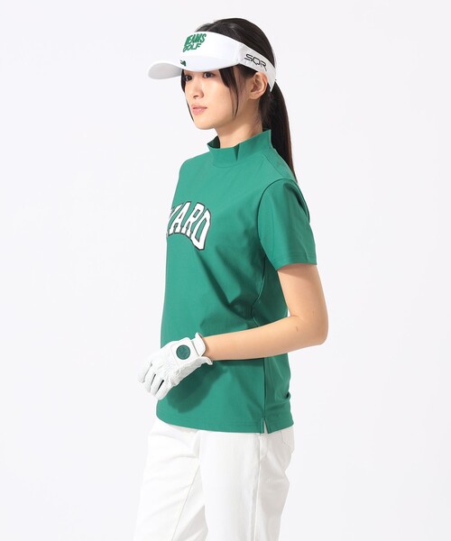 BEAMS GOLF(ビームスゴルフ)の「〈WOMEN〉ORANGE LABEL / YARD モックネックシャツ(Tシャツ/カットソー・レディース・ブラック/グリーン/ホワイト・MEDIUM/SMALL/LARGE)」の9枚目の写真