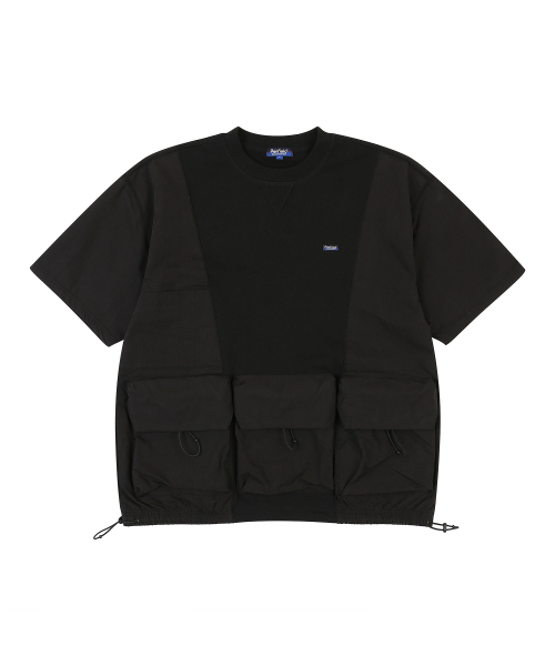 PENFIELD（ペンフィールド）の「CN MIXED HALF SWEAT SHIRT BLACK_FQ2KT89U（Tシャツ/カットソー・メンズ・ブラック・LARGE/MEDIUM/SMALL）」の2枚目の写真
