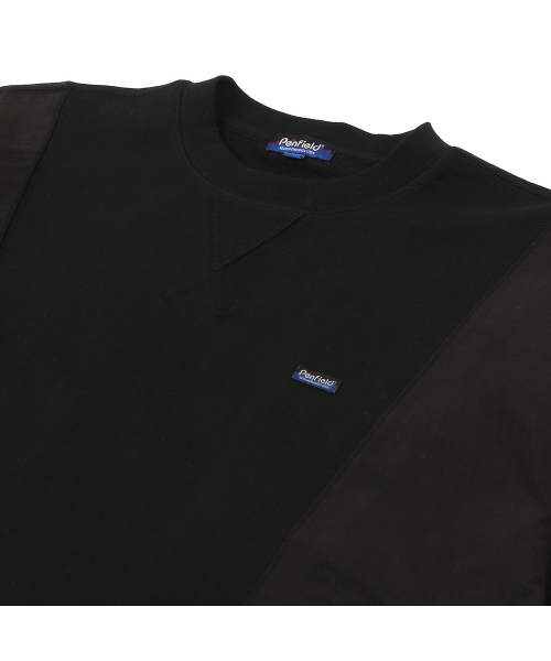 PENFIELD（ペンフィールド）の「CN MIXED HALF SWEAT SHIRT BLACK_FQ2KT89U（Tシャツ/カットソー・メンズ・ブラック・LARGE/MEDIUM/SMALL）」の4枚目の写真