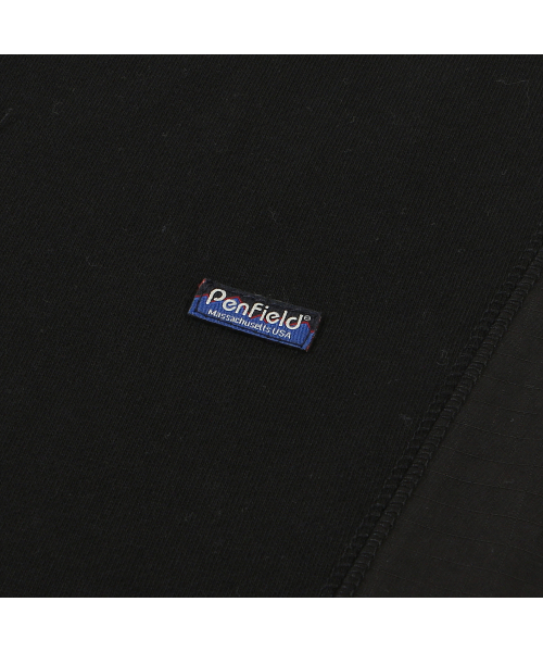 PENFIELD（ペンフィールド）の「CN MIXED HALF SWEAT SHIRT BLACK_FQ2KT89U（Tシャツ/カットソー・メンズ・ブラック・LARGE/MEDIUM/SMALL）」の6枚目の写真