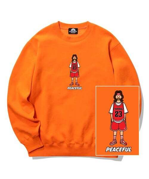 TRIPSHION(トリップション)の「JESUS MICHAEL クルーネック - オレンジ(スウェット・メンズ・その他・X-LARGE/LARGE/MEDIUM)」の1枚目の写真