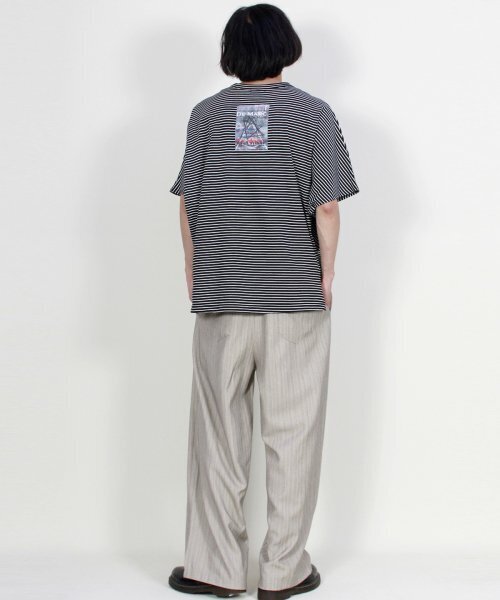 DEMARC(ドゥマーク)の「ストライプワイドツーピンタックパンツベージュ(その他パンツ・メンズ・その他・MEDIUM/LARGE)」の2枚目の写真