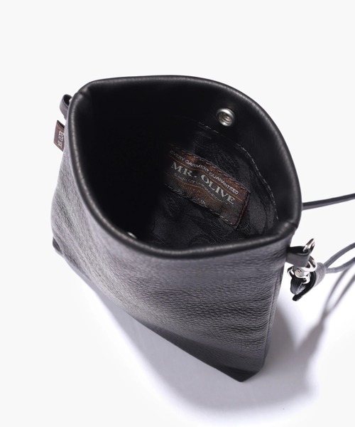 MR.OLIVE（ミスターオリーブ）の「【MR.OLIVE】IMPERMA-LEATHER /TINY SACOCHE（ショルダーバッグ・メンズ・ブラック・FREE）」の3枚目の写真