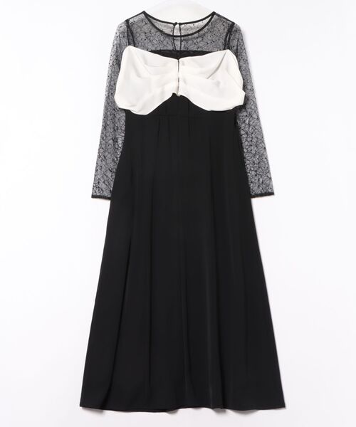 DONOBAN(ドノバン)の「【ANDRESD】big ribbon dress 結婚式 パーティードレス オケージョンドレス お呼ばれ 二次会 成人式 同窓会(ドレス・レディース・ブラック/ブルー・M/S/L)」の3枚目の写真