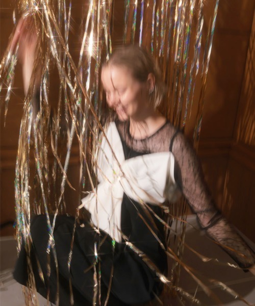 DONOBAN(ドノバン)の「【ANDRESD】big ribbon dress 結婚式 パーティードレス オケージョンドレス お呼ばれ 二次会 成人式 同窓会(ドレス・レディース・ブラック/ブルー・M/S/L)」の19枚目の写真