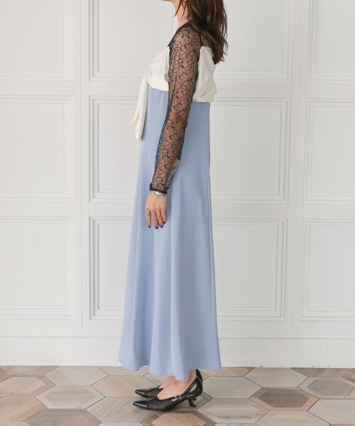 セール】【ANDRESD】big ribbon dress 結婚式 パーティードレス