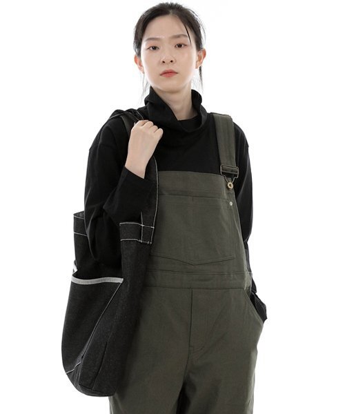 SAINTCREW（セントクルー）の「ペンタゴンポケットビッグサイズエコバッグPP-108ブラックデニムWHS（エコバッグ/サブバッグ・レディース・その他・フリー）」の3枚目の写真