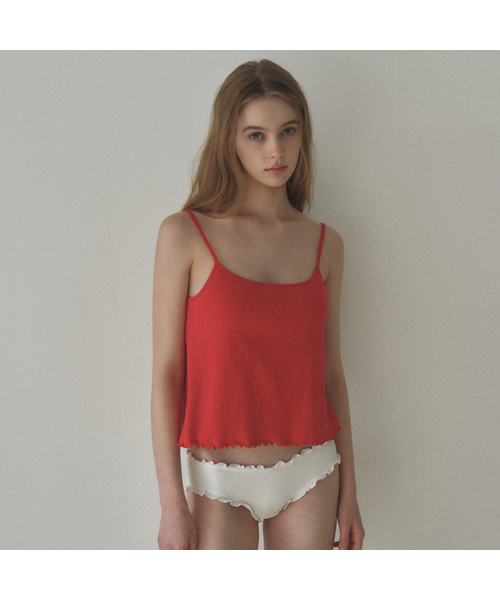 EAU CLAIR(オークレール)の「ガルソンコットンブラトップ(Tシャツ/カットソー・レディース・レッド/アイボリー/PINK・FREE)」の1枚目の写真