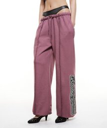 BADEE（ベディー）の「Lace Layered Sweatpants Dusty Pink（スウェットパンツ）」