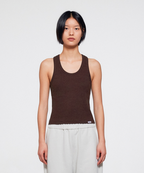 ERA(エラ)の「ウィメンズ ERA ヘビー ノースリーブ - ブラウン(Tシャツ/カットソー・レディース・その他・SMALL/MEDIUM)」の2枚目の写真
