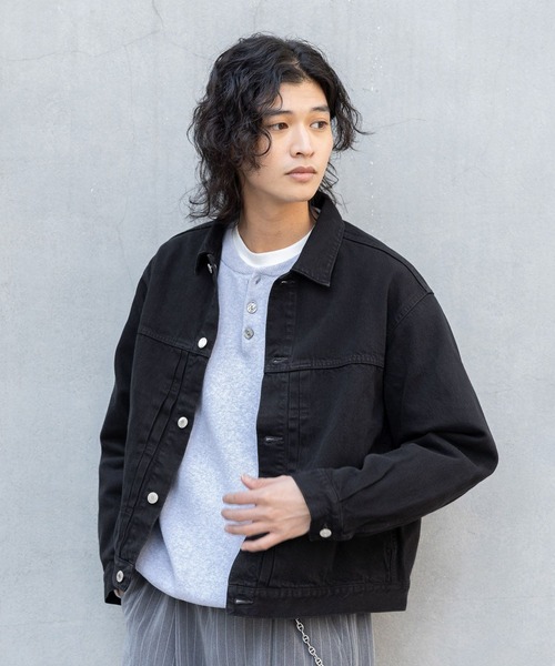 12OZデニム/トラッカージャケット【セットアップ対応】（デニム