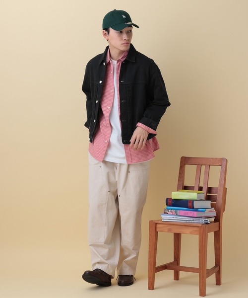 RAGEBLUE(レイジブルー)の「12OZデニム/トラッカージャケット【セットアップ対応】(デニムジャケット・メンズ・ライトブルー/ブラック/ネイビー/ベージュ・LARGE/MEDIUM)」の5枚目の写真