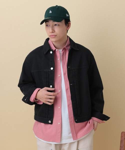 RAGEBLUE(レイジブルー)の「12OZデニム/トラッカージャケット【セットアップ対応】(デニムジャケット・メンズ・ライトブルー/ブラック/ネイビー/ベージュ・LARGE/MEDIUM)」の8枚目の写真