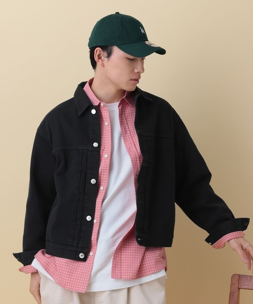 RAGEBLUE(レイジブルー)の「12OZデニム/トラッカージャケット【セットアップ対応】(デニムジャケット・メンズ・ライトブルー/ブラック/ネイビー/ベージュ・LARGE/MEDIUM)」の9枚目の写真