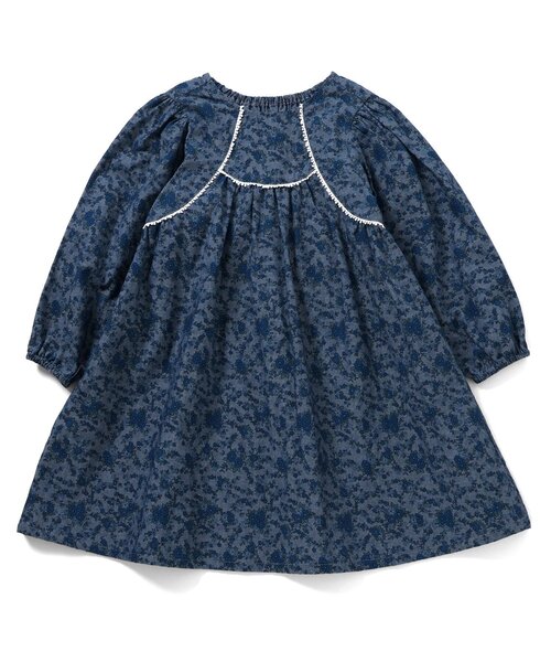 Boribon（ボリボン）の「プチフルールドレス（ワンピース・キッズ・レッド/ブルー・120/110/100/90/80）」の2枚目の写真