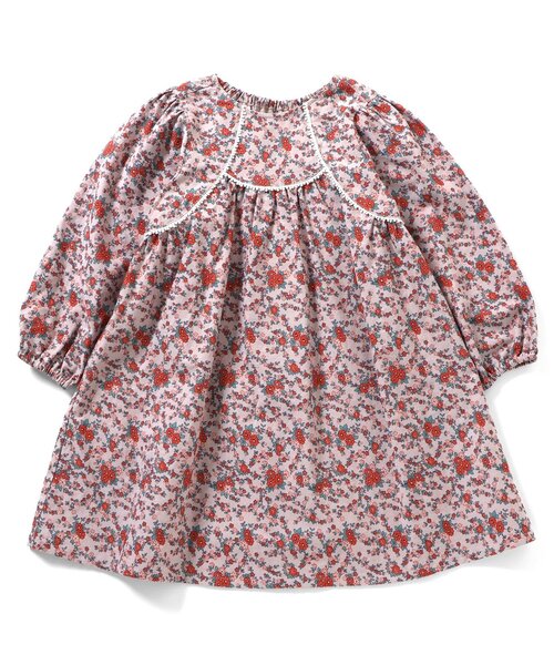 Boribon（ボリボン）の「プチフルールドレス（ワンピース・キッズ・レッド/ブルー・120/110/100/90/80）」の5枚目の写真