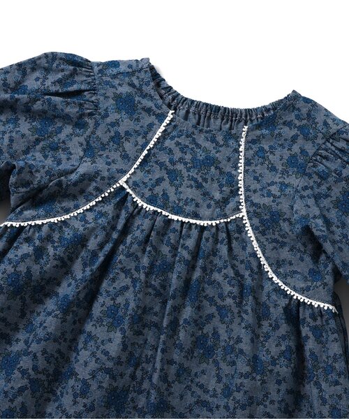 Boribon（ボリボン）の「プチフルールドレス（ワンピース・キッズ・レッド/ブルー・120/110/100/90/80）」の7枚目の写真