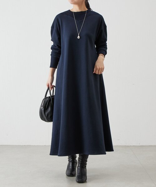 切り替え裏毛ワンピース（ワンピース）｜BEARDSLEY（ビアズリー）の