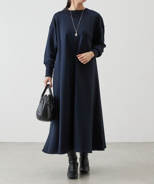 切り替え裏毛ワンピース（ワンピース）｜BEARDSLEY（ビアズリー）の