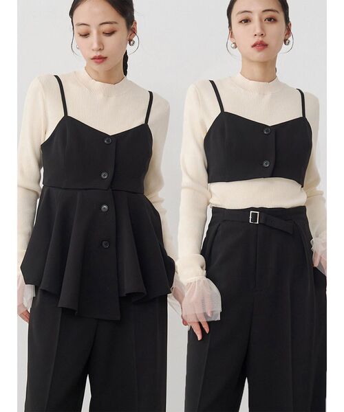 MURUA(ムルーア)の「【セットアップ対応】2wayイレヘムビスチェ(その他トップス・レディース・ベージュ/ミント/グレー/ブラック・FREE)」の1枚目の写真