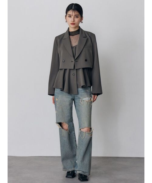 MURUA(ムルーア)の「【セットアップ対応】2wayイレヘムビスチェ(その他トップス・レディース・ベージュ/ミント/グレー/ブラック・FREE)」の6枚目の写真