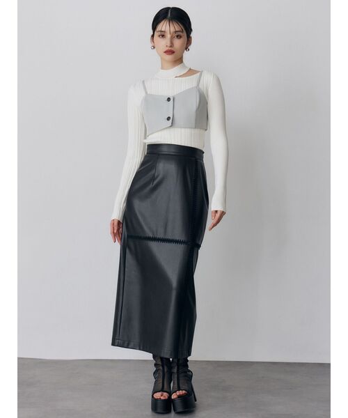 MURUA(ムルーア)の「【セットアップ対応】2wayイレヘムビスチェ(その他トップス・レディース・ベージュ/ミント/グレー/ブラック・FREE)」の10枚目の写真