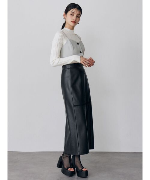 MURUA(ムルーア)の「【セットアップ対応】2wayイレヘムビスチェ(その他トップス・レディース・ベージュ/ミント/グレー/ブラック・FREE)」の11枚目の写真