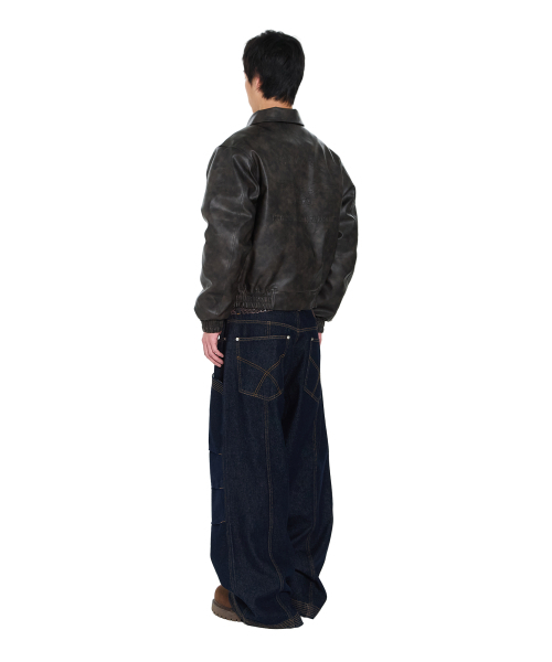 AAKAM（アーカム）の「Knee Pin-Tuck Stitched Denim Pants (Blue)（デニムパンツ・レディース・その他・1/2）」の15枚目の写真