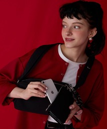 BONLECILL（ボンルシール）の「【BONLECILL Marche】ポーチ&コード付きスクエアショルダーバッグ（ショルダーバッグ）」