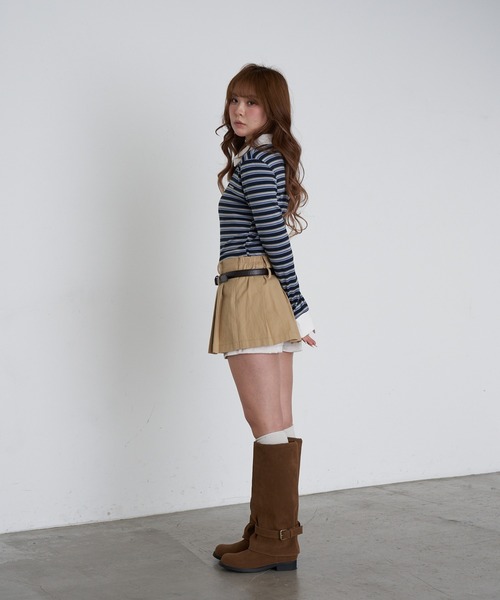 RAY CASSIN（レイカズン）の「マルチボーダー胸刺繍コンパクトポロ（Tシャツ/カットソー・レディース・ホワイト系その他2/ブラウン系その他2/グレー系その他2/ネイビー・FREE）」の17枚目の写真