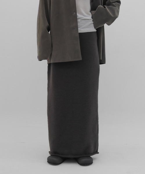 lit（リット）の「Long Knit Tight Skirt（スカート・レディース・ダークブラウン/ブラック・FREE）」の19枚目の写真