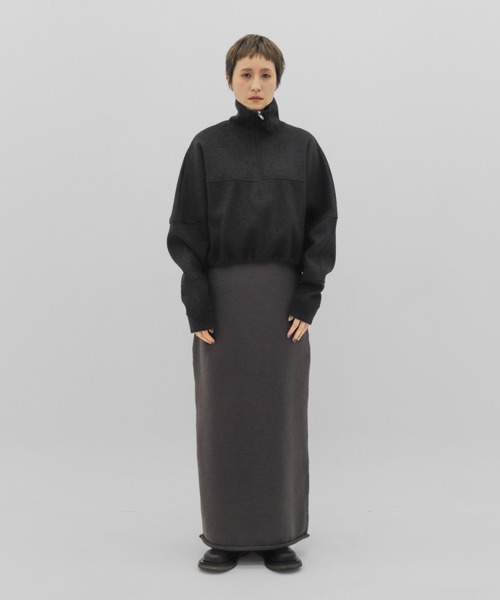 lit（リット）の「Long Knit Tight Skirt（スカート・レディース・ダークブラウン/ブラック・FREE）」の17枚目の写真