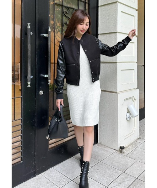 LUDICRUM(ルーディクルム)の「Mix knit onepiece(ワンピース・レディース・ブラック/オフホワイト・S/M)」の9枚目の写真