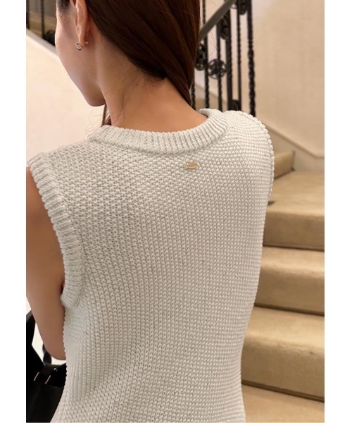 LUDICRUM(ルーディクルム)の「Mix knit onepiece(ワンピース・レディース・ブラック/オフホワイト・S/M)」の5枚目の写真