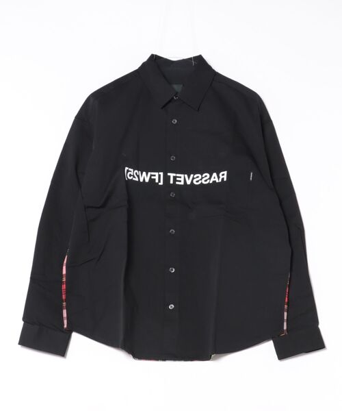 RASSVET / PACCBET(ラスベート)の「RASSVET/ラスべート RASS COMBO SHT(シャツ/ブラウス・メンズ・ブラック/ブルー・M/S)」の2枚目の写真
