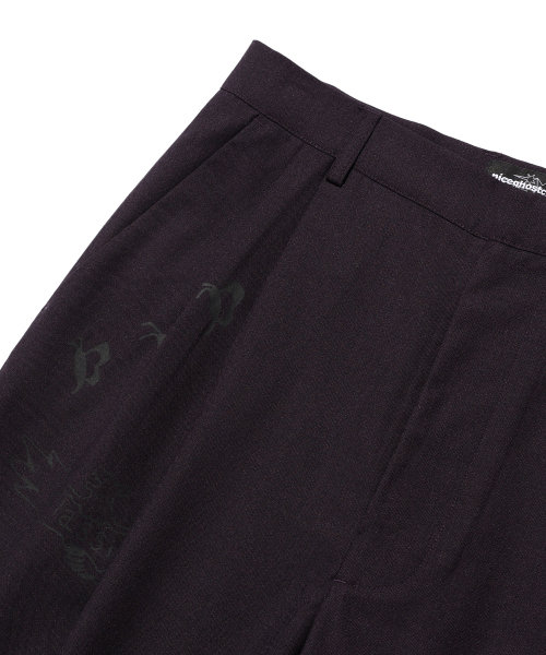 NICE GHOST CLUB(ナイスゴーストクラブ)の「TATTOO TAILORED PANTS_PURPLE(NG2ESUPA12A)(スラックス・レディース・その他・S/M/L)」の4枚目の写真