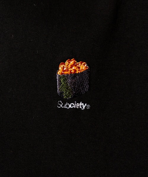 Subciety（サブサエティ）の「Embroidery sushi tee（Tシャツ/カットソー・メンズ・B/F/A/C/D/E・SMALL/MEDIUM/LARGE/X-LARGE/XX-LARGE）」の4枚目の写真