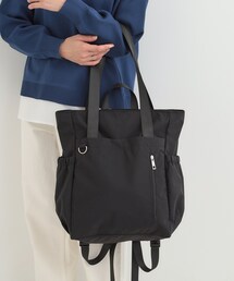 SHOO・LA・RUE | 【撥水/2WAY/キャリーオン】トートにもなる スクエアリュック(バックパック/リュック)