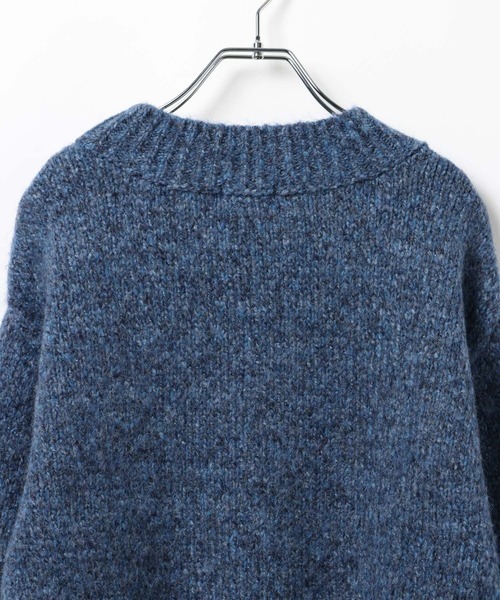 セール】3ゲージMIXざっくりニットプルオーバー 638086（ニット
