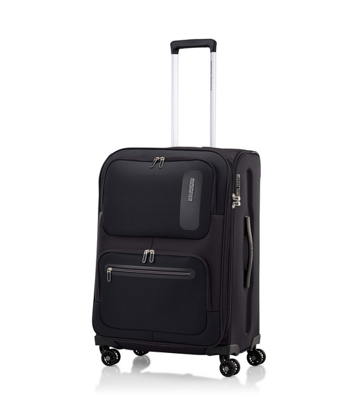 AMERICAN TOURISTER(アメリカンツーリスター)の「アメリカンツーリスター MAXWELL スピナー68/25 エキスパンダーTSA V2 ブラック/グレー(スーツケース/キャリーバッグ・メンズ・ブラック系その他・M)」の1枚目の写真