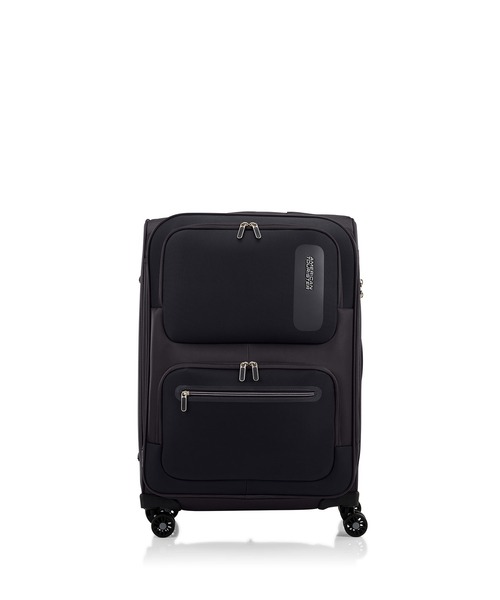 AMERICAN TOURISTER(アメリカンツーリスター)の「アメリカンツーリスター MAXWELL スピナー68/25 エキスパンダーTSA V2 ブラック/グレー(スーツケース/キャリーバッグ・メンズ・ブラック系その他・M)」の3枚目の写真