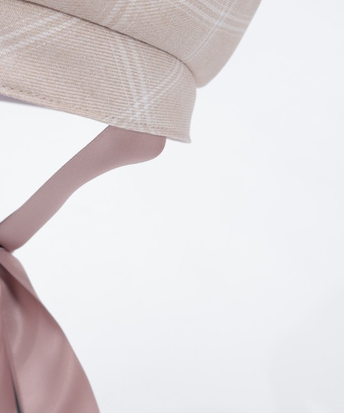 axes femme POETIQUE（アクシーズファムポエティック）の「リボン×パール装飾ベレー（ハンチング/ベレー帽・レディース・ブラック/ベージュ/ミント・FREE）」の14枚目の写真