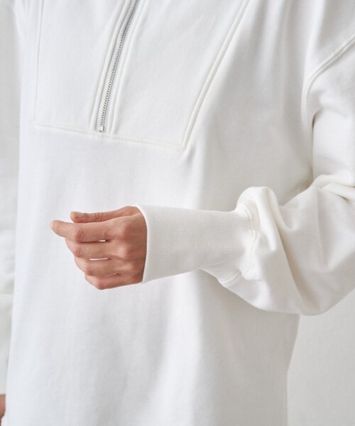 LOUNGEDRESS（ラウンジドレス）の「ハーフZIPプルオーバー（スウェット・レディース・ライトグレー/オフホワイト・FREE）」の17枚目の写真