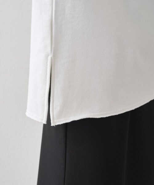 LOUNGEDRESS（ラウンジドレス）の「ハーフZIPプルオーバー（スウェット・レディース・ライトグレー/オフホワイト・FREE）」の18枚目の写真