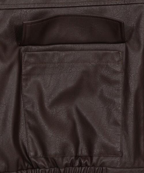 WEGO(ウィゴー)の「WEGO/【26年春新作】PUショートジャケット(ライダースジャケット・レディース・ブラック/ブラウン・FREE)」の7枚目の写真