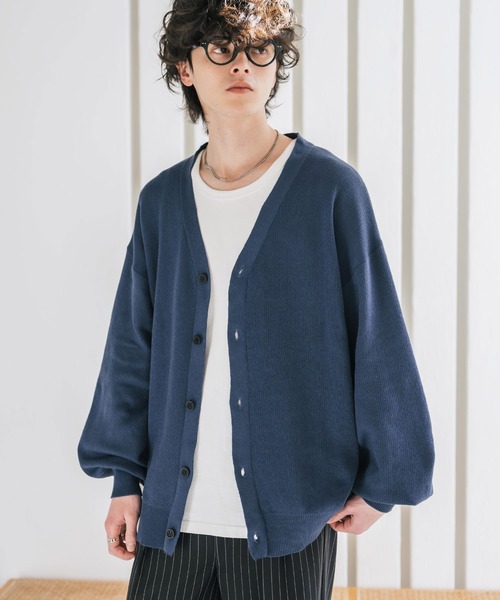 ハイク チルデンニット ボレロ カーディガン 長袖 1 紺 白 スカラップ ニット ボレロカーディガン Prima Scherrer 全3色｜psc411